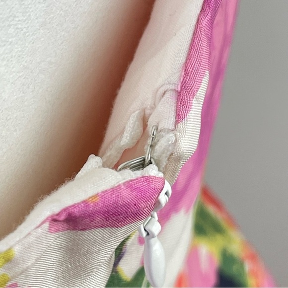J. CREW 100% Silk Ella Garden Floral Sheath Lined Strapless Mini Dress Women's 4 - Picture 9 of 16